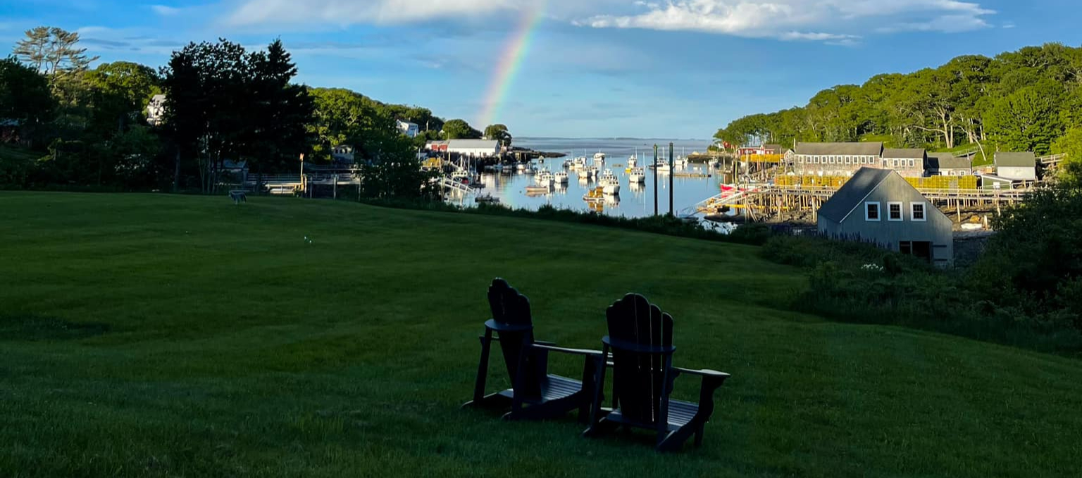 Rainbow over New Harbor